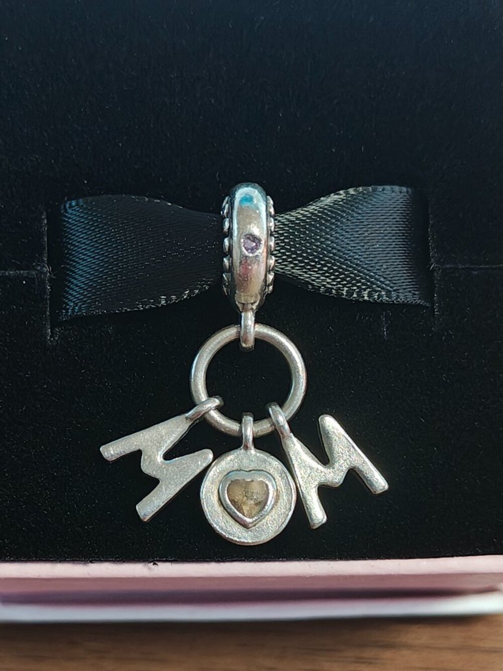Authentic Pandora Perfect Mom Dangle Charm – 797059NSP Sterling Silver Retired - Picture 3 of 10